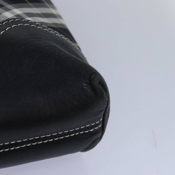 BURBERRY Nova Check Blue Label Shoulder Bag Nylon Black Auth 80167 - Picture 14 of 16